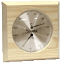 Wooden combined thermo and hygrometer