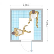 Bain turc en pes 200x200 cm